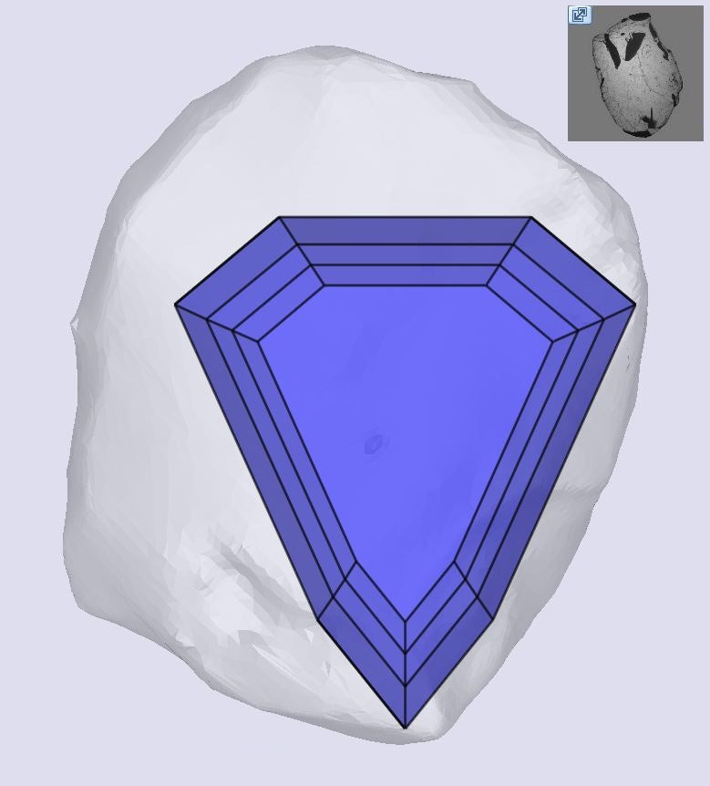 1.50ct | E/VS1 Shield Shape Step Cut Diamond (GIA)-Modern Rustic Diamond