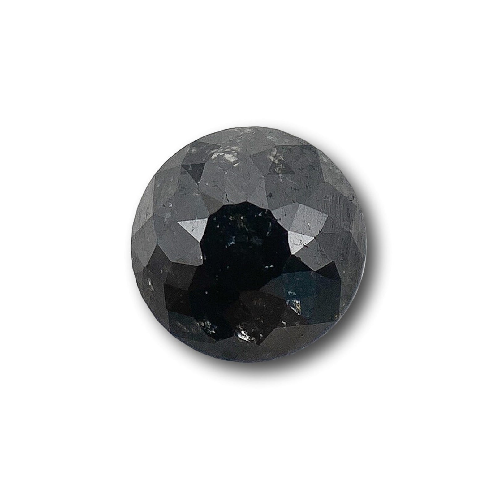 0.59ct | Black/ Round Shape Rose Cut Diamond-Modern Rustic Diamond