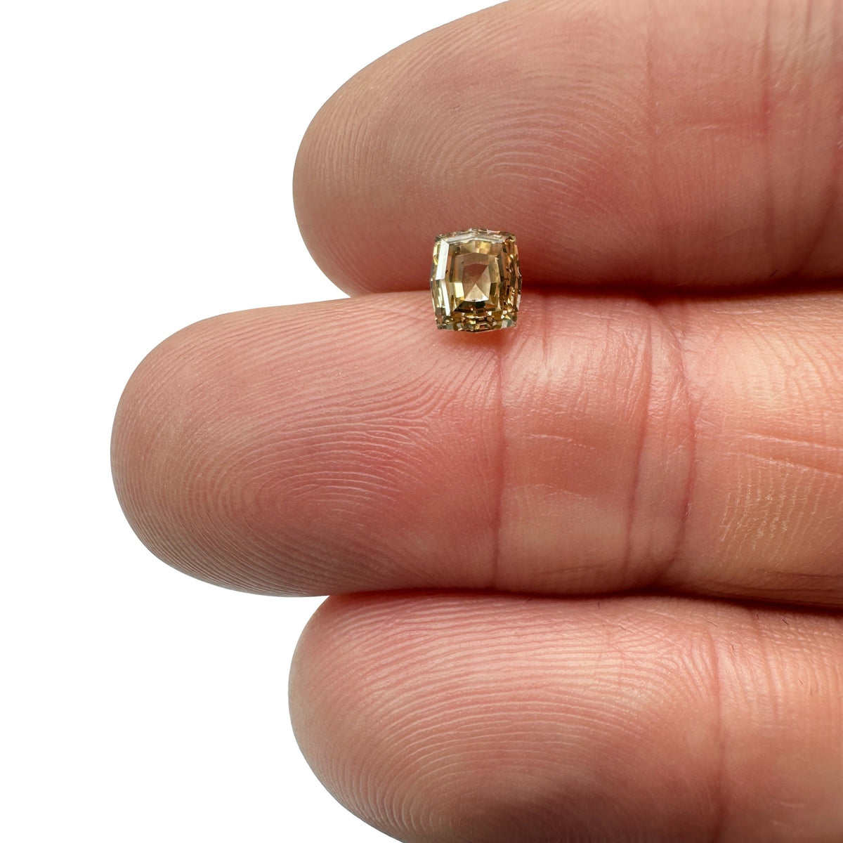 0.81ct | Champagne VS-SI Octagonal Shape Step Cut Diamond-Modern Rustic Diamond