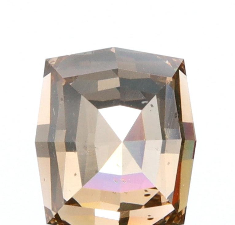 0.81ct | Champagne VS-SI Octagonal Shape Step Cut Diamond-Modern Rustic Diamond