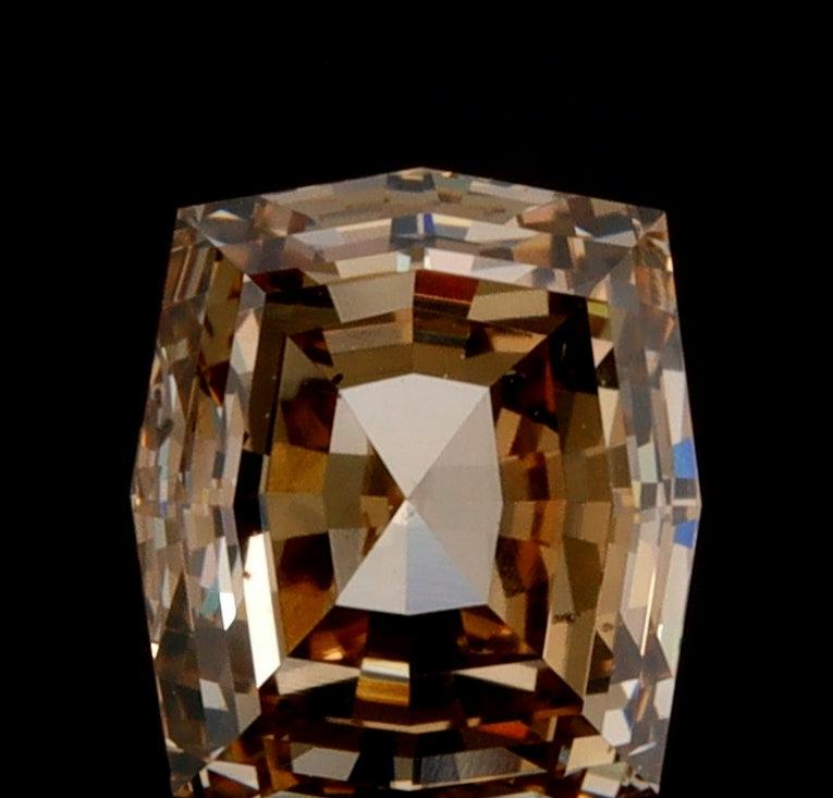0.81ct | Champagne VS-SI Octagonal Shape Step Cut Diamond-Modern Rustic Diamond