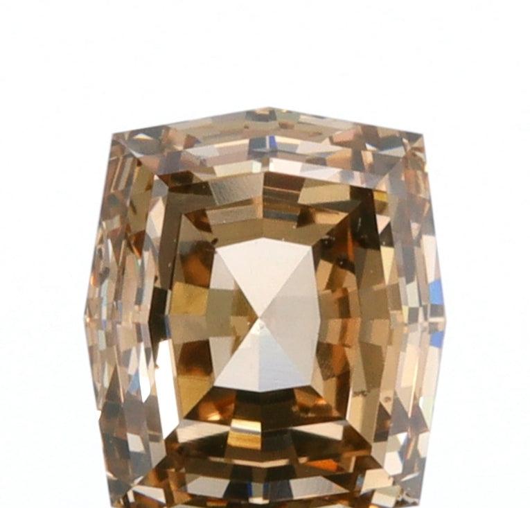 0.81ct | Champagne VS-SI Octagonal Shape Step Cut Diamond-Modern Rustic Diamond