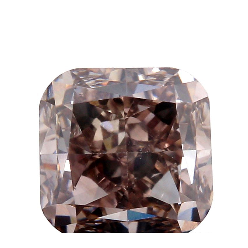 0.83ct | VS2 Fancy Brownish Pink Cushion Shape Brilliant Cut Diamond-Modern Rustic Diamond