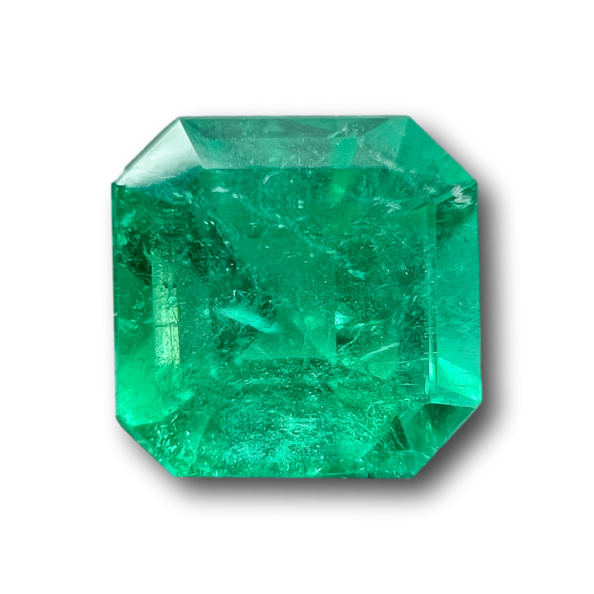 0.85ct | Radiant Cut Muzo Origin Emerald-Modern Rustic Diamond
