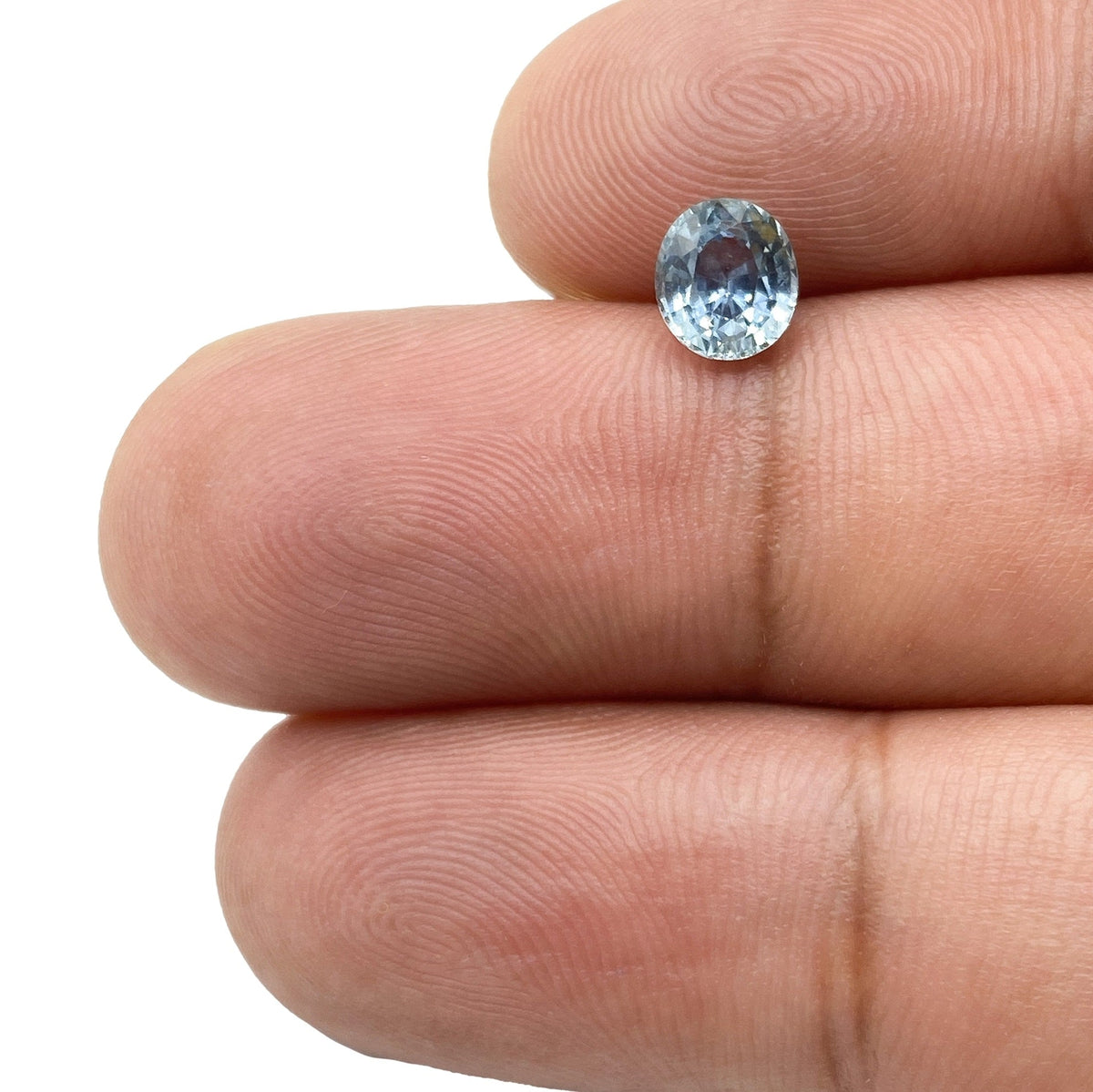 0.97ct | Brilliant Cut Oval Shape Blue Montana Sapphire-Modern Rustic Diamond