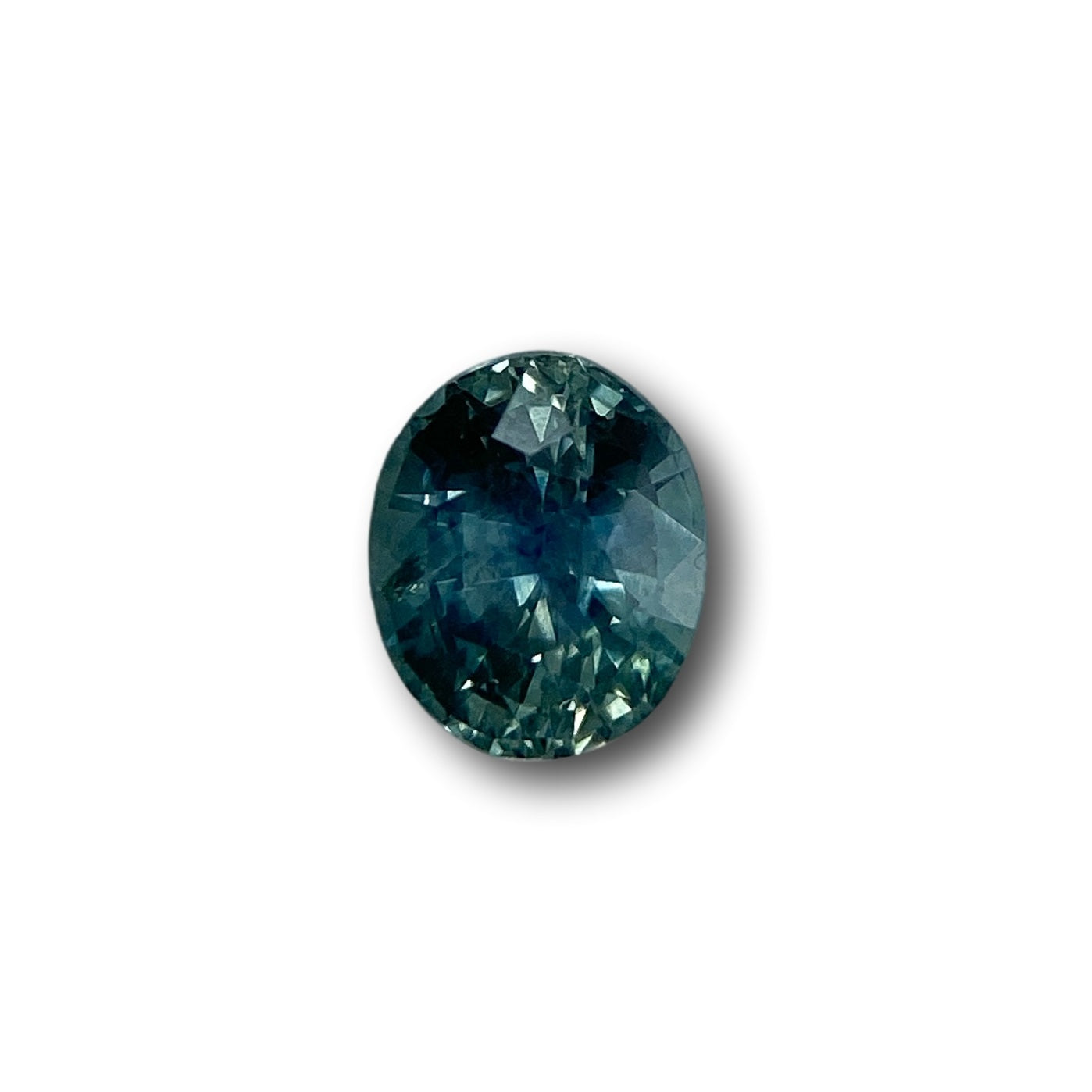 0.97ct | Brilliant Cut Oval Shape Blue Montana Sapphire-Modern Rustic Diamond