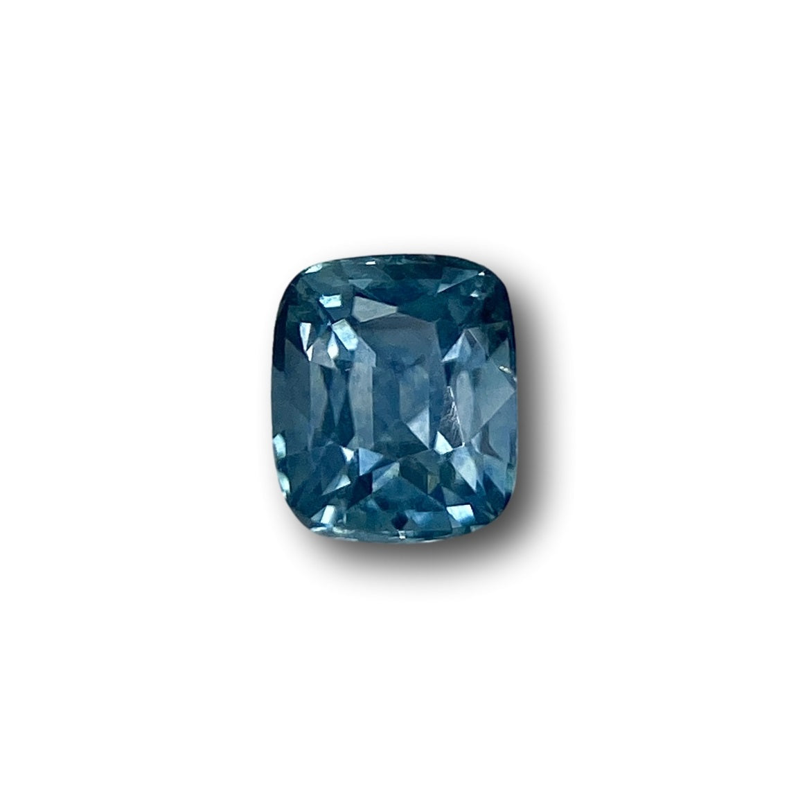 0.99ct | Brilliant Cut Cushion Shape Blue Montana Sapphire-Modern Rustic Diamond