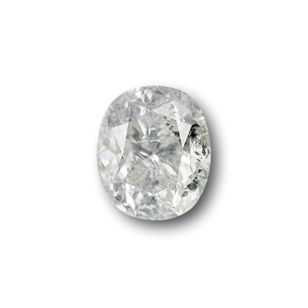 1.20ct | Salt & Pepper Cushion Shape Brilliant Cut Diamond - Modern Rustic Diamond
