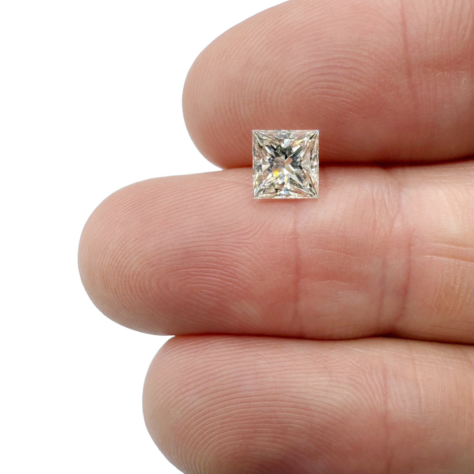 1.20ct | K/VVS2 Princess Shape Brilliant Cut Diamond (GIA) - Modern Rustic Diamond