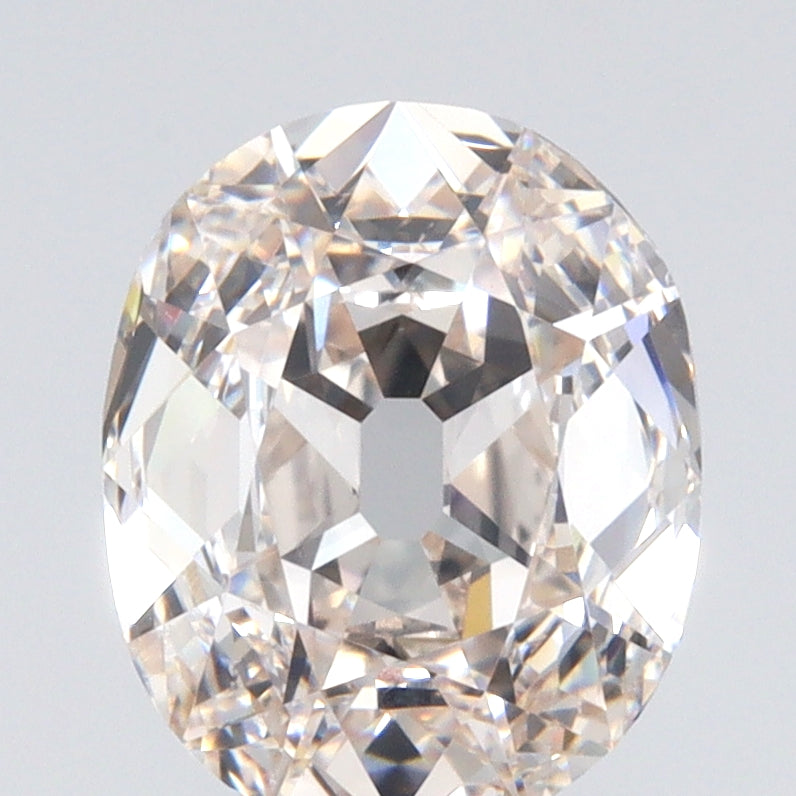 2.03ct | Very Light Pinkish Brown VS1 Oval Shape Old Mine Cut Diamond (GIA) - Modern Rustic Diamond