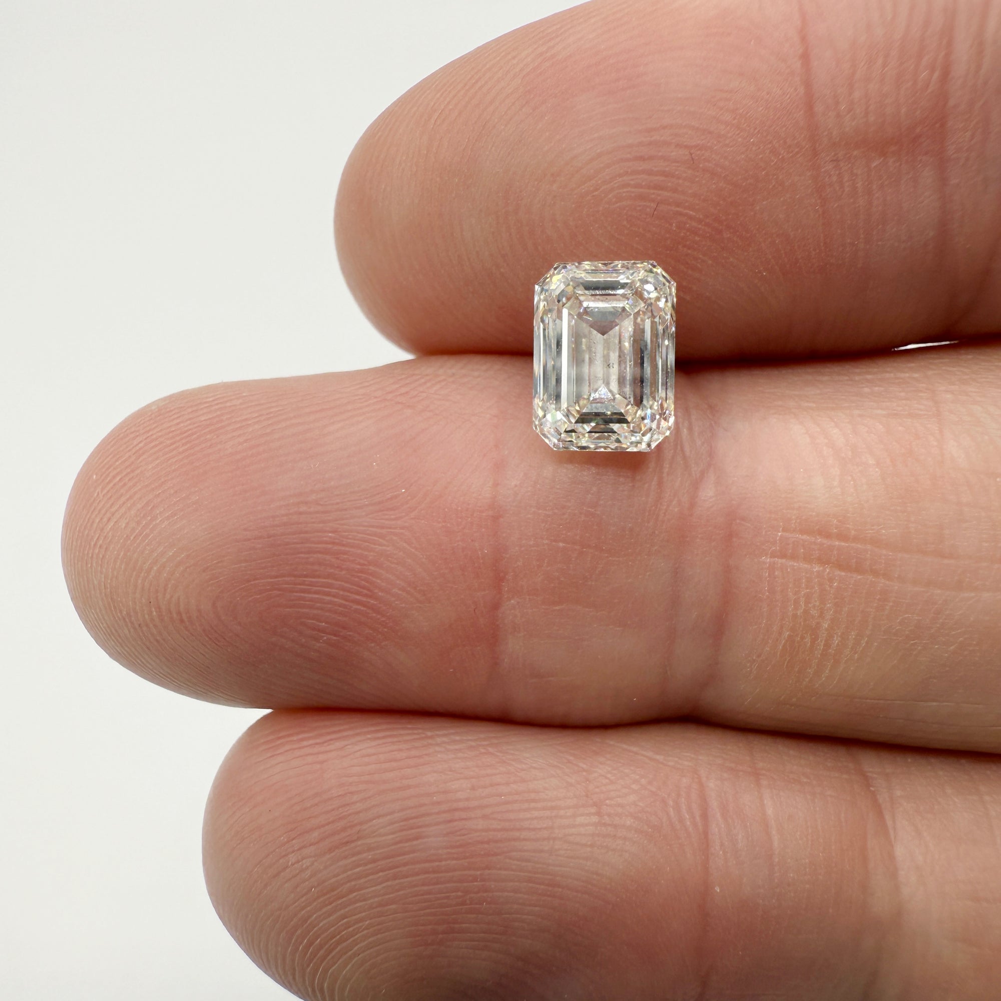 2.00ct | J/VS2 Emerald Shape Brilliant Cut Diamond (GIA) - Modern Rustic Diamond