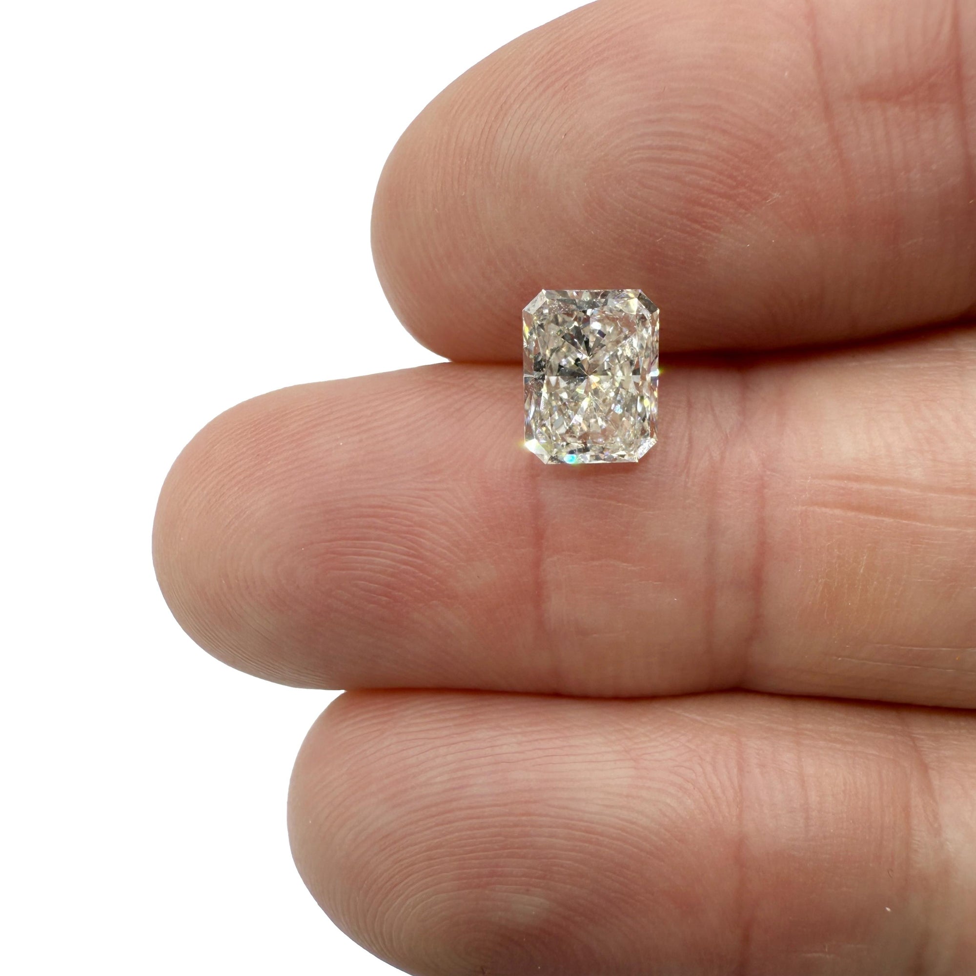 1.50ct | J/SI1 Radiant Shape Brilliant Cut Diamond (GIA) - Modern Rustic Diamond