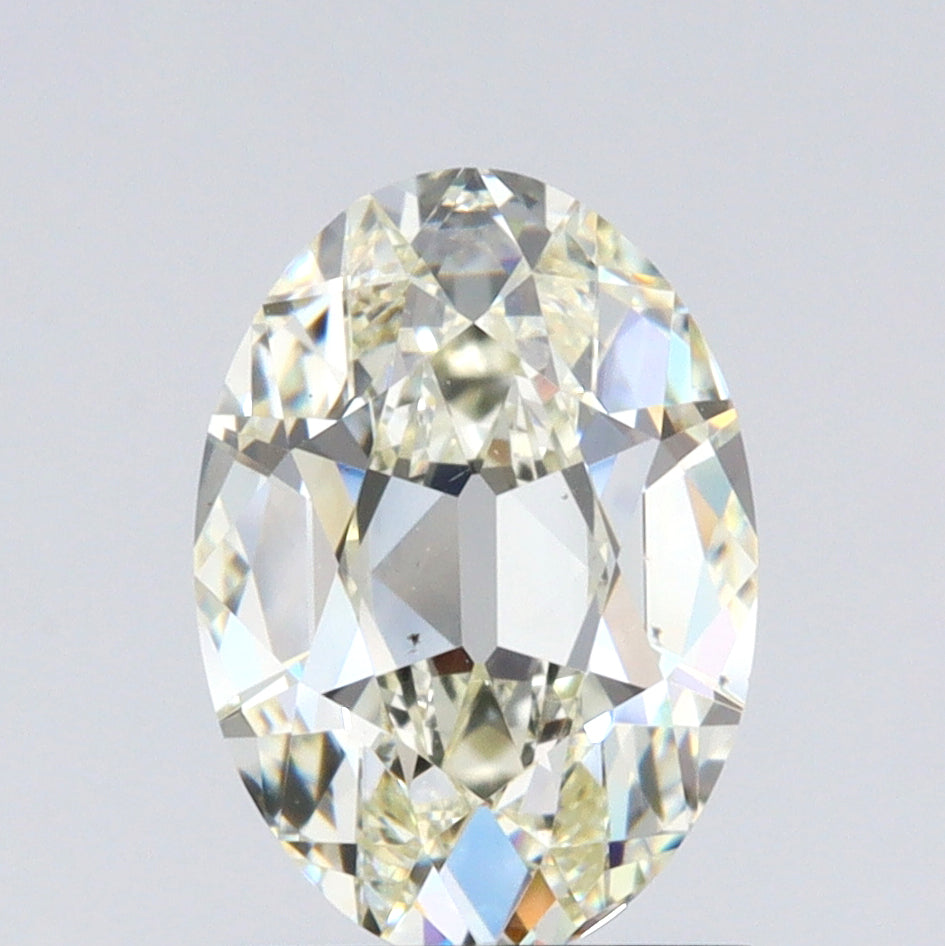 1.52ct | L/VS2 Oval Shape Old Mine Cut Diamond (GIA) - Modern Rustic Diamond