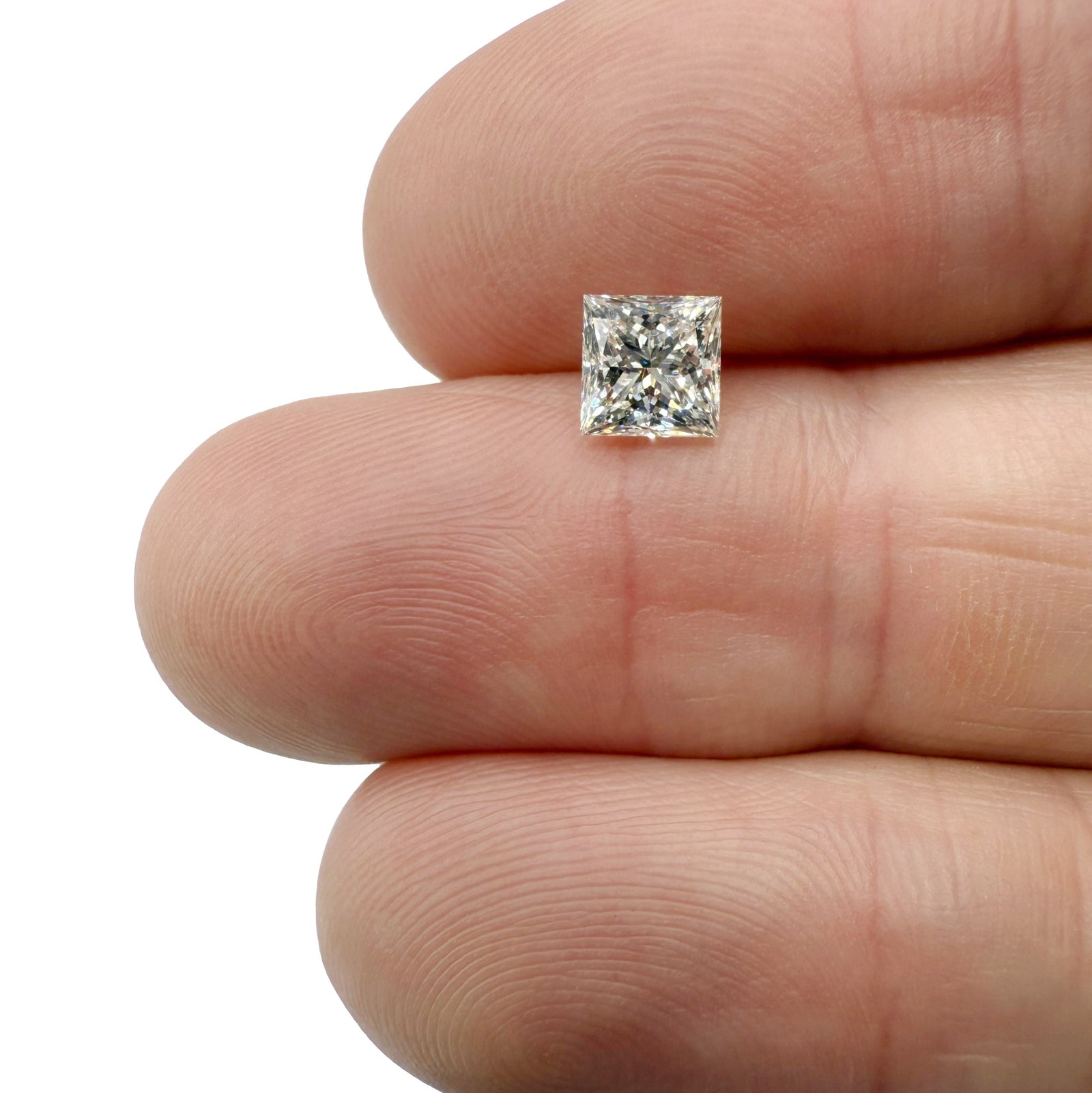 1.01ct | L/VS2 Princess Shape Brilliant Cut Diamond (GIA) - Modern Rustic Diamond