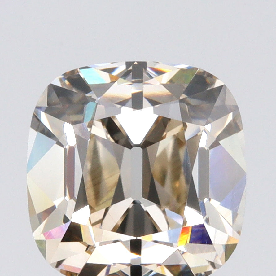 2.55ct | O-P/VS1 Cushion Shape Old Mine Cut Diamond (GIA) - Modern Rustic Diamond