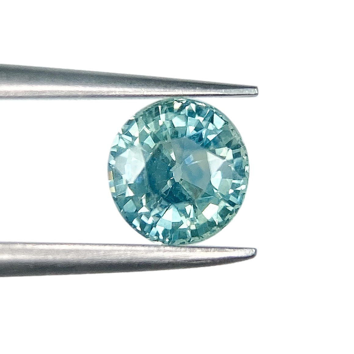 1.02ct | Brilliant Cut Round Shape Blue Montana Sapphire-Modern Rustic Diamond