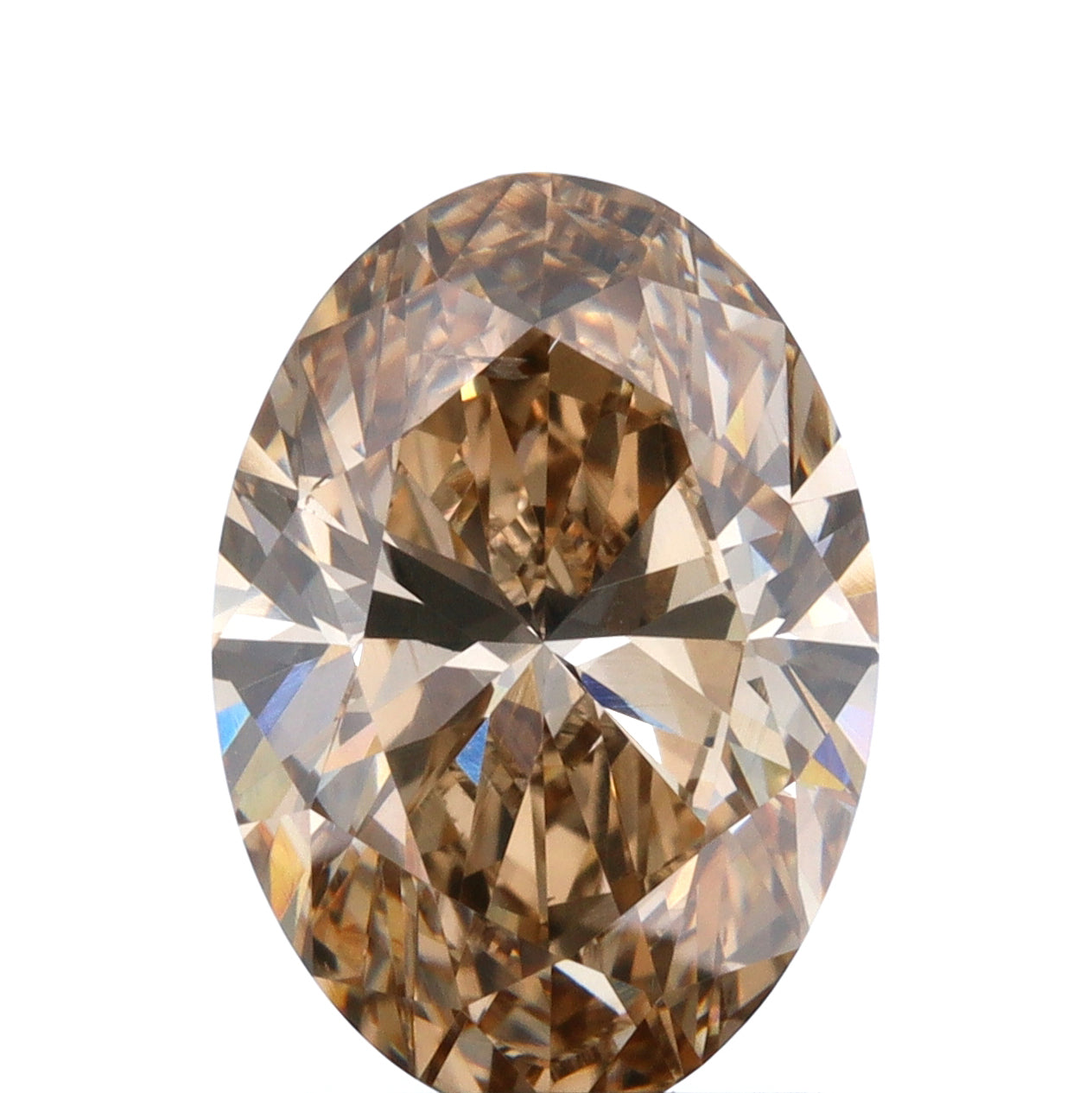 1.96ct | Champagne VS-SI Oval Shape Brilliant Cut Diamond - Modern Rustic Diamond