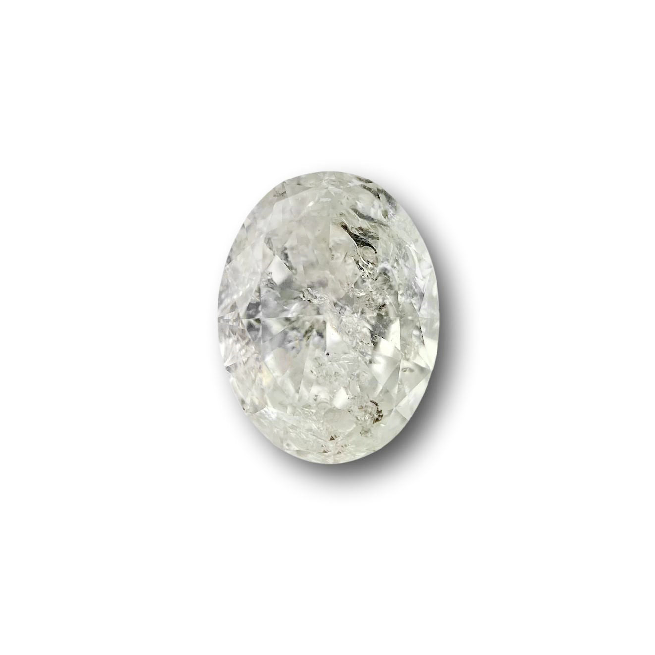 0.91ct | Salt & Pepper Oval Shape Brilliant Cut Diamond - Modern Rustic Diamond