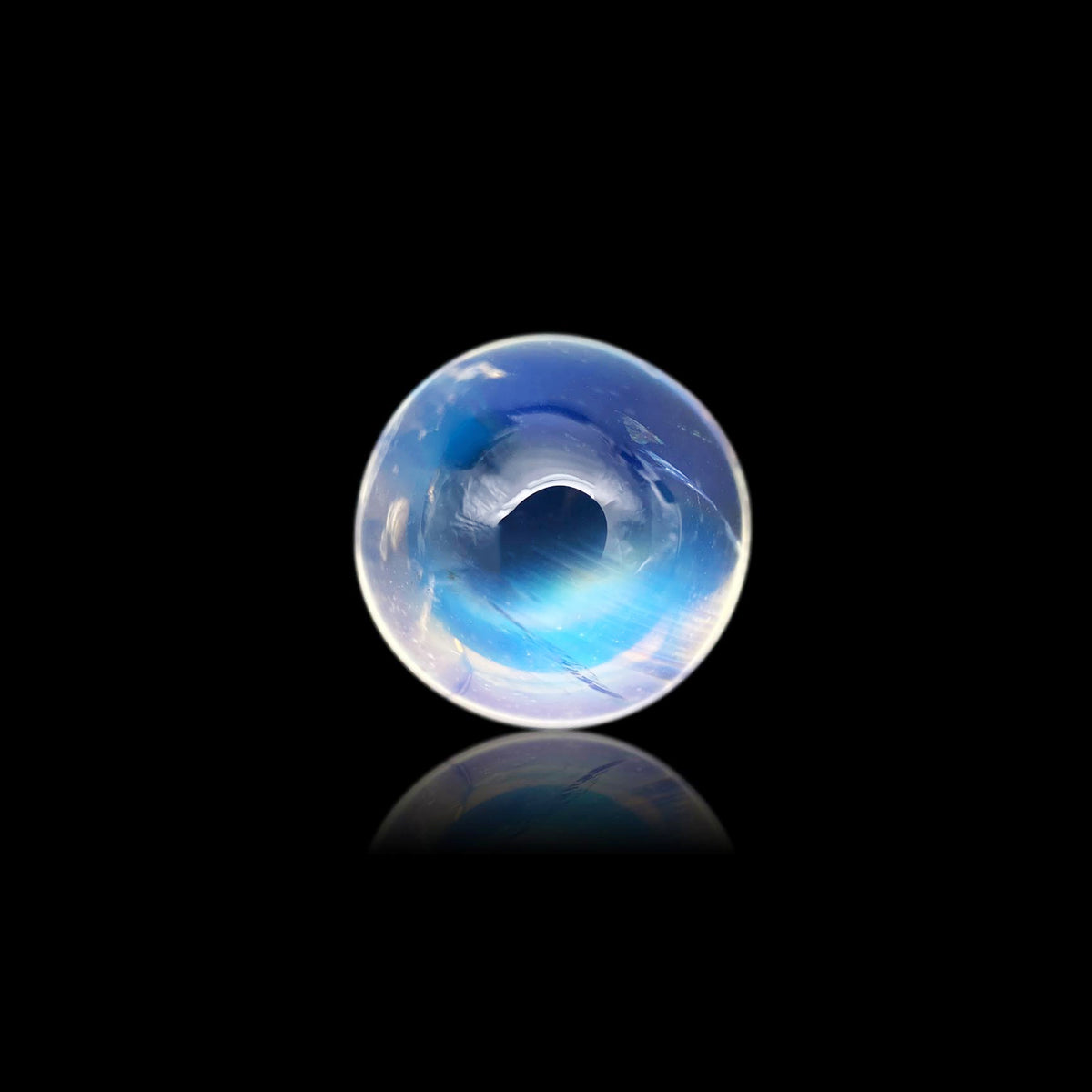 3.87ct |  Round Shape  Moonstone - Modern Rustic Diamond