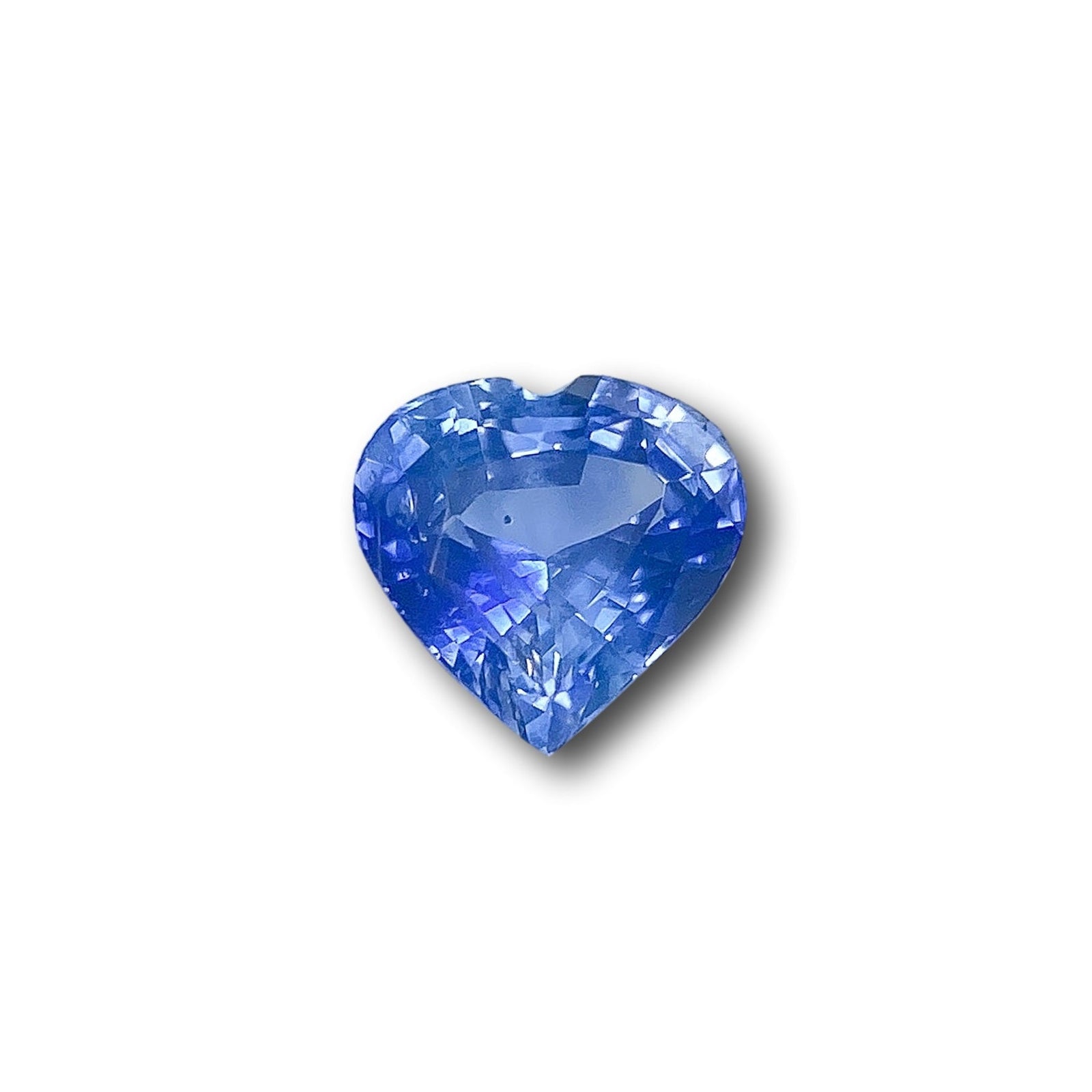1.04ct | Brilliant Cut Heart Shape Blue Sapphire-Modern Rustic Diamond