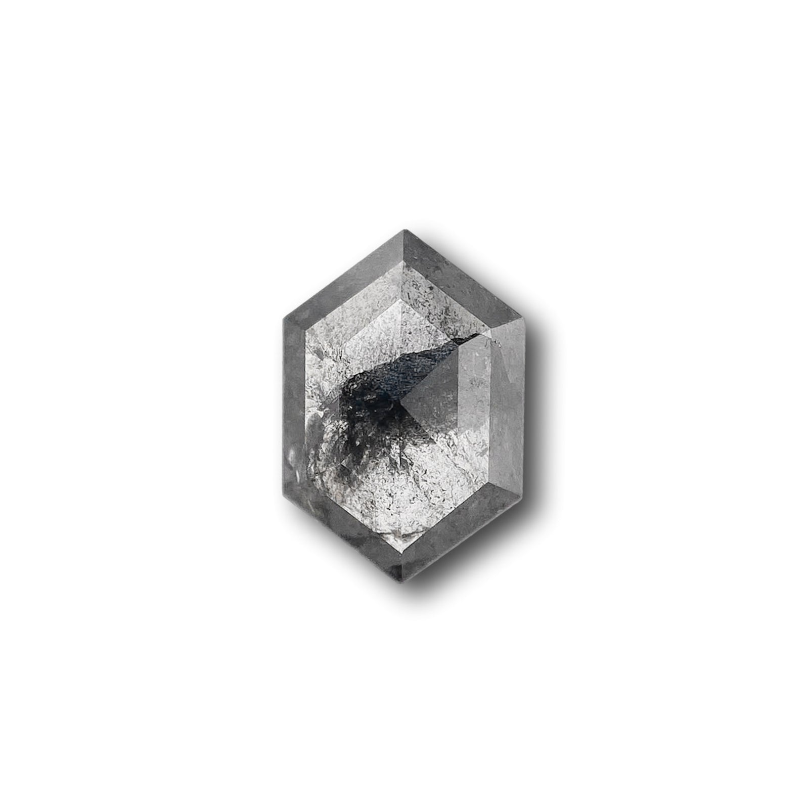 0.94ct | Rustic  Hexagon Shape Rose Cut Diamond - Modern Rustic Diamond