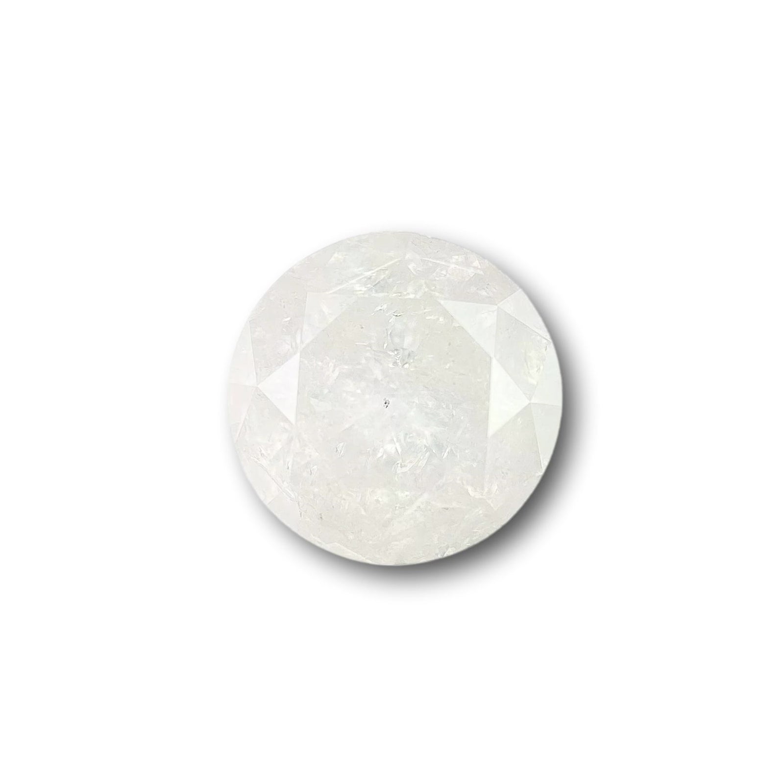 1.08ct | Salt & Pepper Round Shape Brilliant Cut Diamond - Modern Rustic Diamond