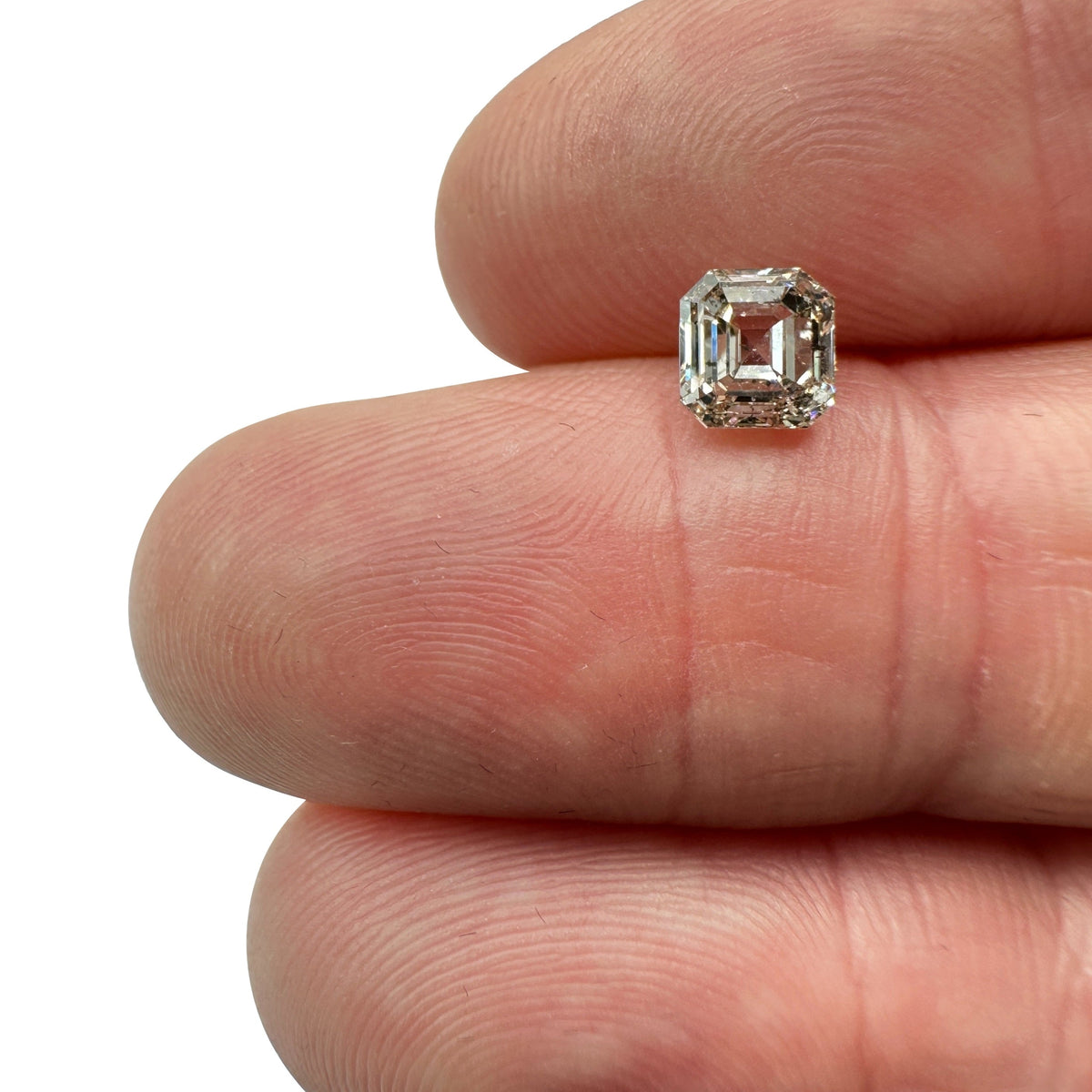 1.06ct | Champagne SI Asscher Shape Step Cut Diamond-Modern Rustic Diamond