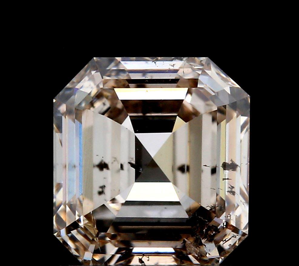 1.06ct | Champagne SI Asscher Shape Step Cut Diamond-Modern Rustic Diamond