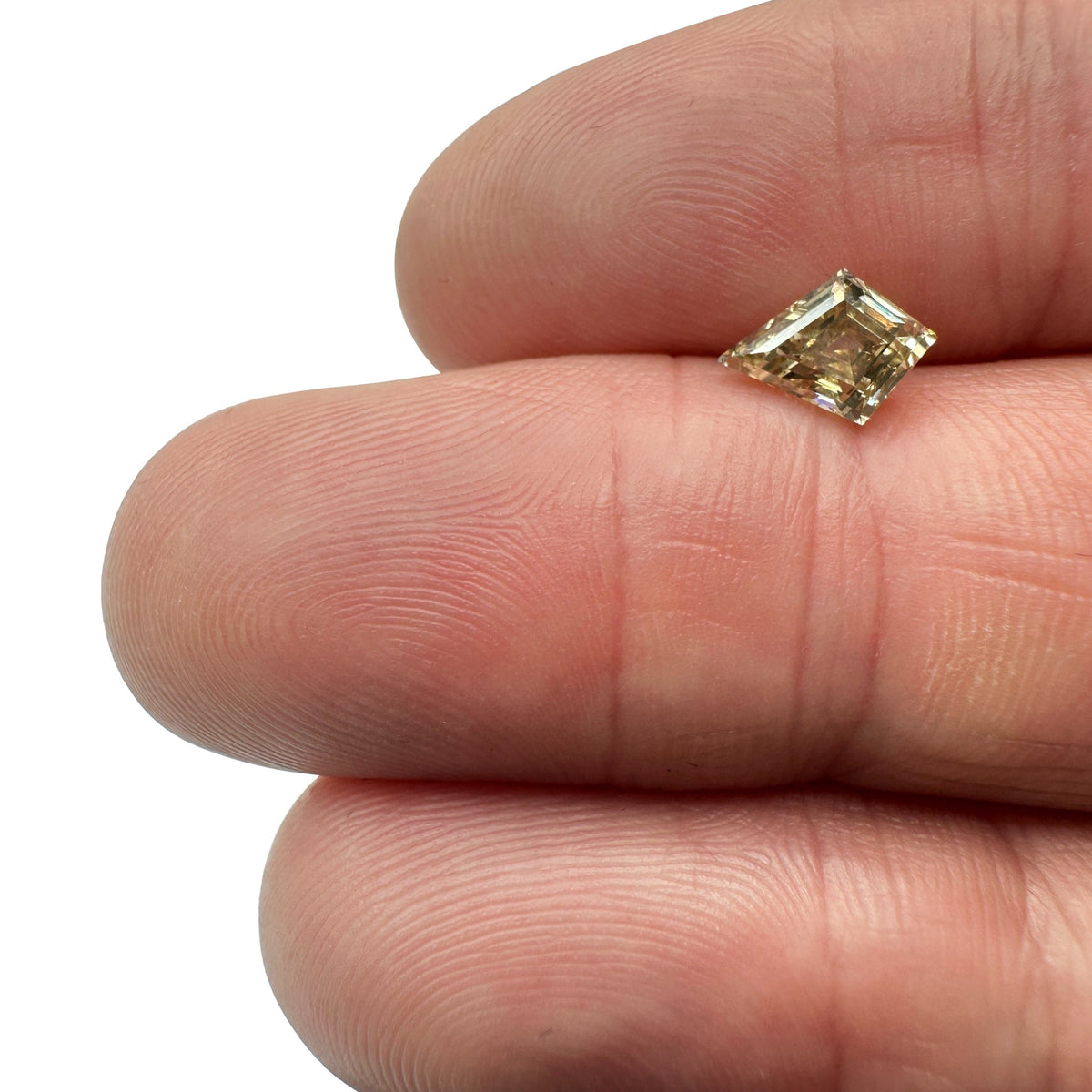 1.06ct | Champagne VS-SI Kite Shape Step Cut Diamond-Modern Rustic Diamond