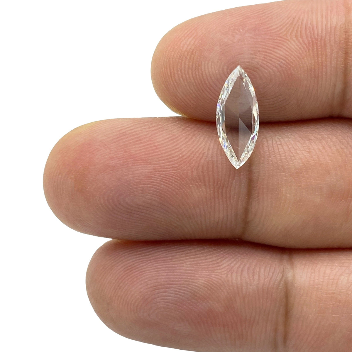 1.06ct | E/SI1 Marquise Shape Rose Cut Diamond (GIA)-Modern Rustic Diamond