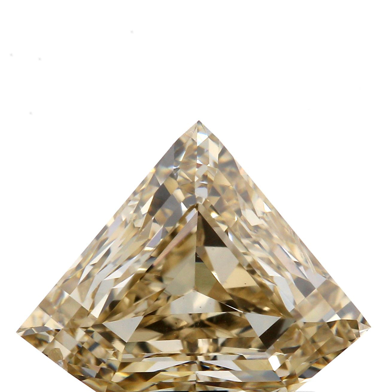 1.02ct | Champagne VS-SI Shield Shape Step Cut Diamond - Modern Rustic Diamond