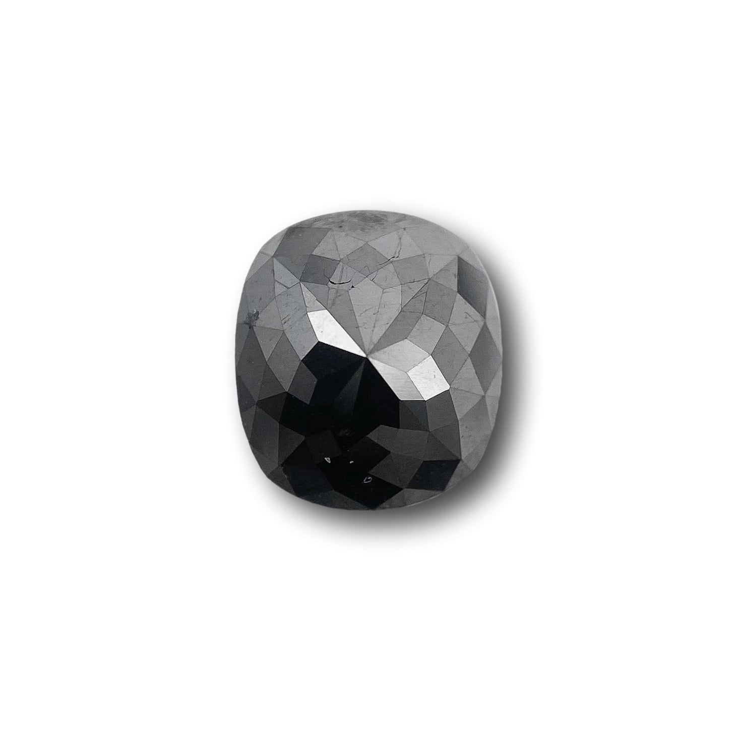 1.07ct | Black/ Cushion Shape Rose Cut Diamond-Modern Rustic Diamond