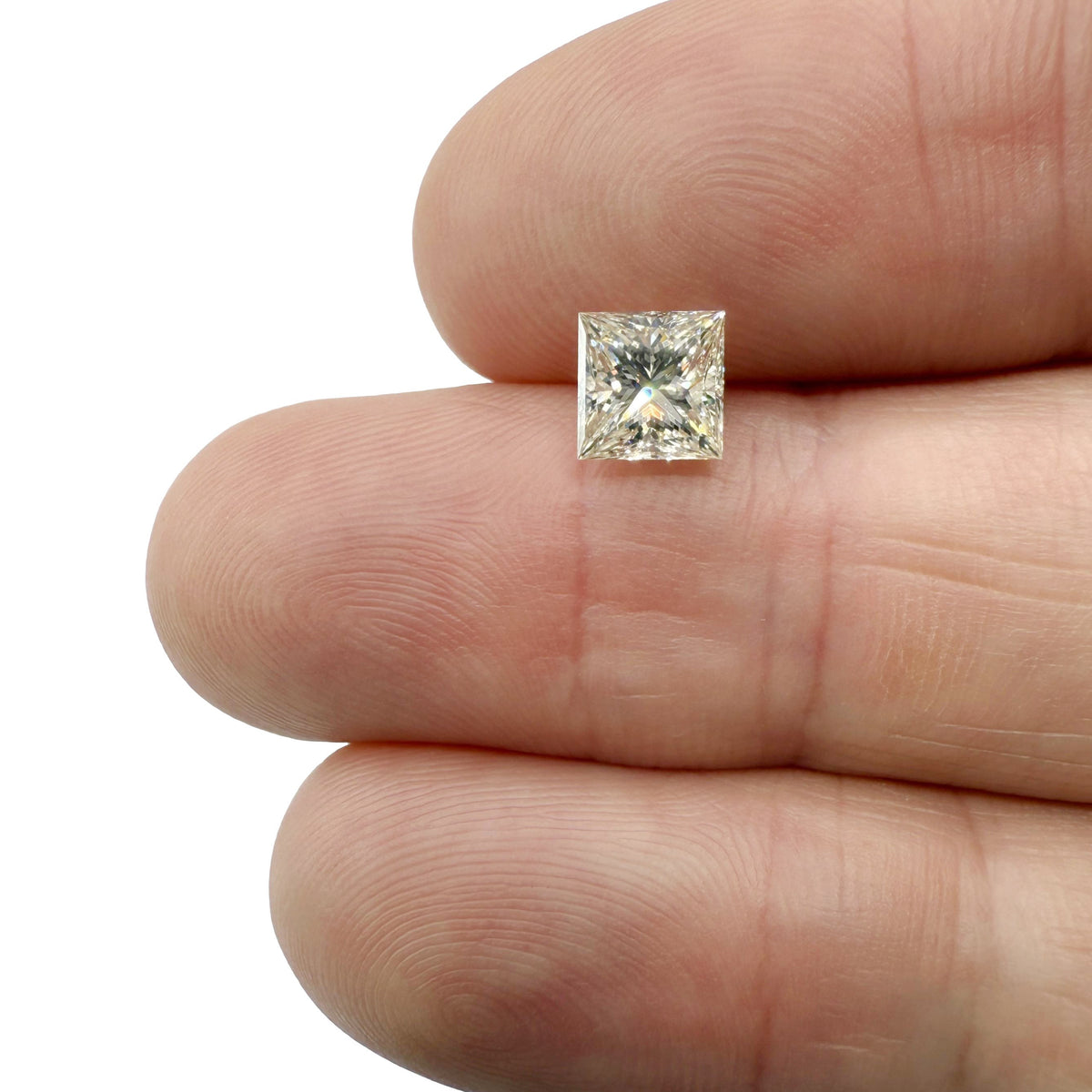 1.20ct | K/VS2 Princess Shape Brilliant Cut Diamond (GIA) - Modern Rustic Diamond