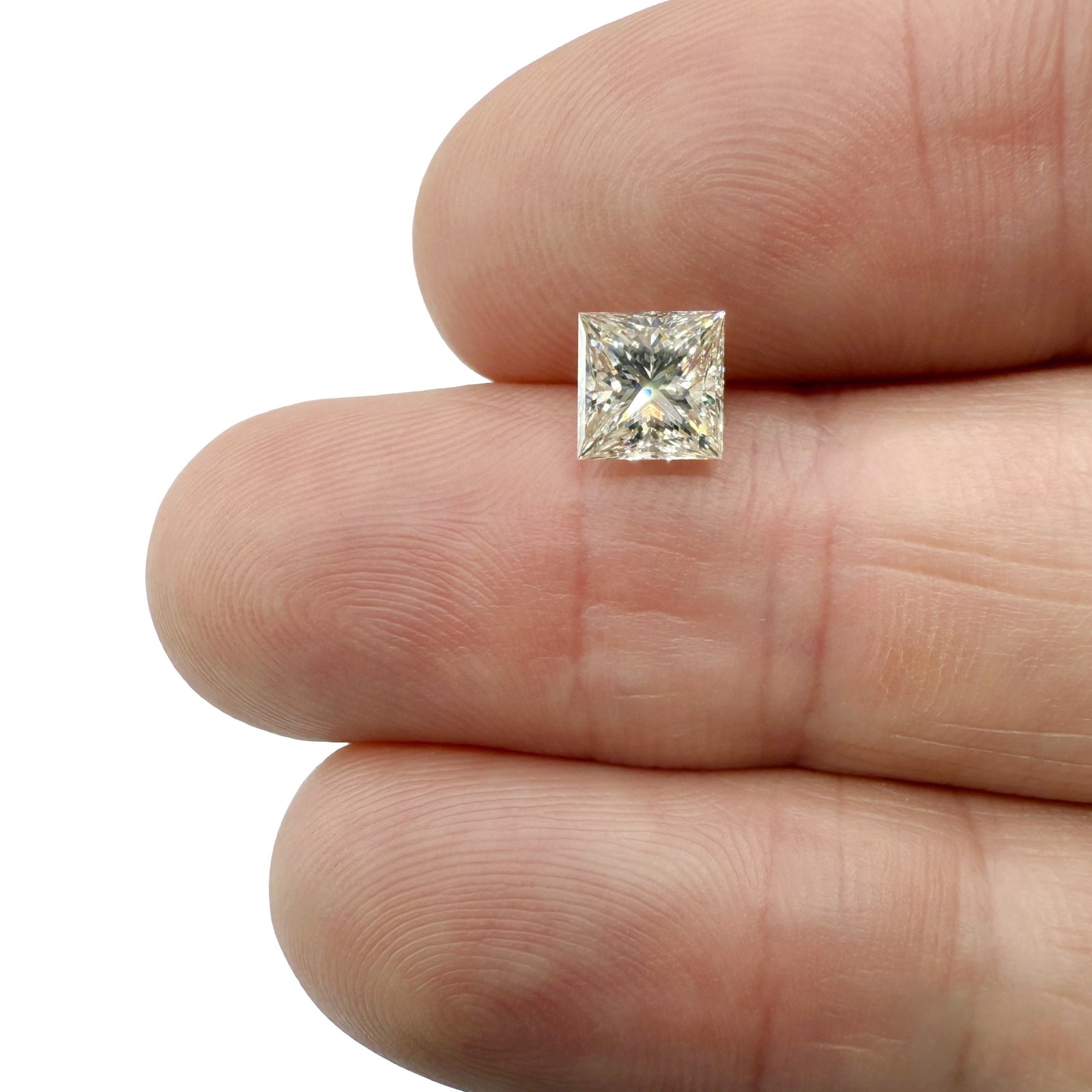 1.20ct | K/VS2 Princess Shape Brilliant Cut Diamond (GIA) - Modern Rustic Diamond