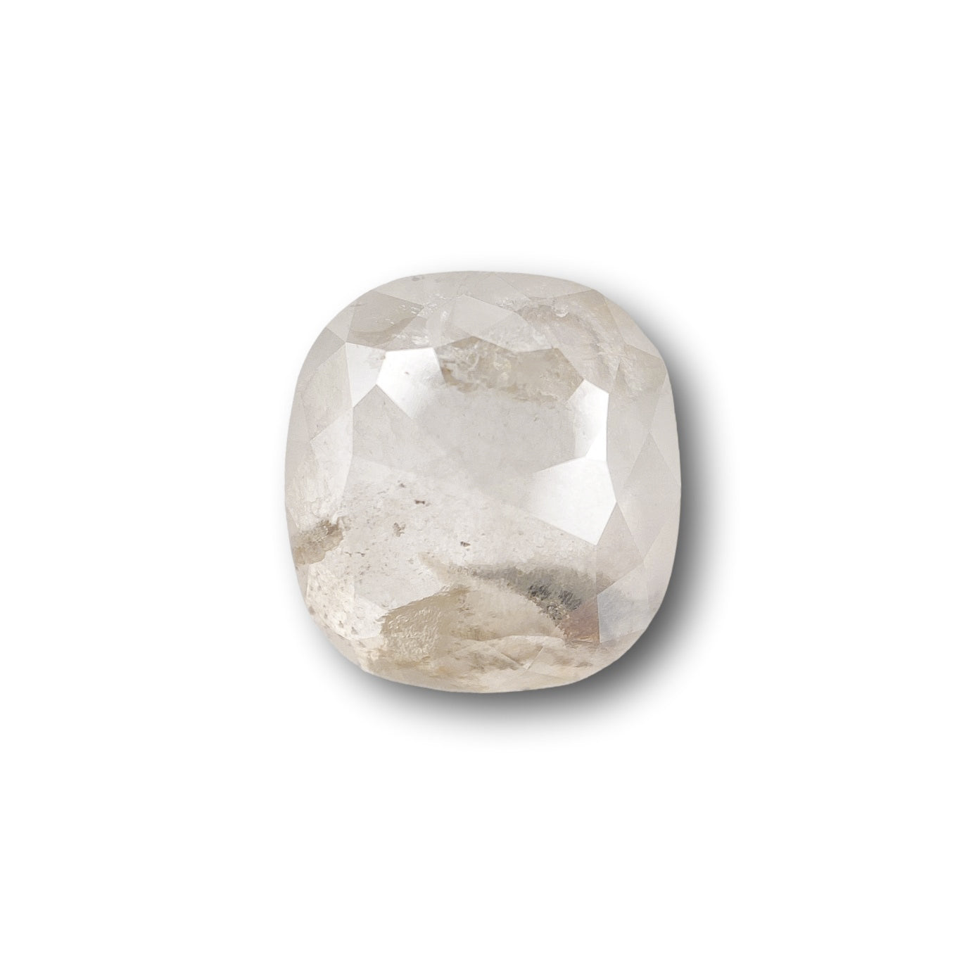 3.93ct | Rustic  Cushion Shape Rose Cut Diamond - Modern Rustic Diamond