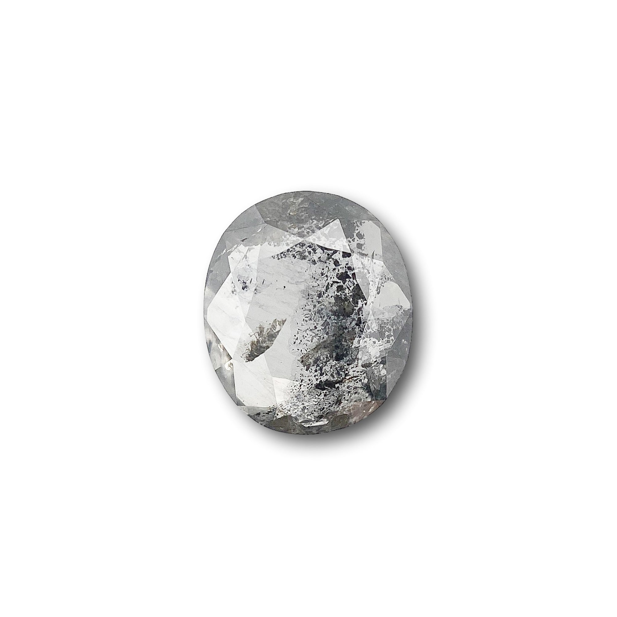0.84ct | Rustic Oval Shape Rose Cut Diamond - Modern Rustic Diamond