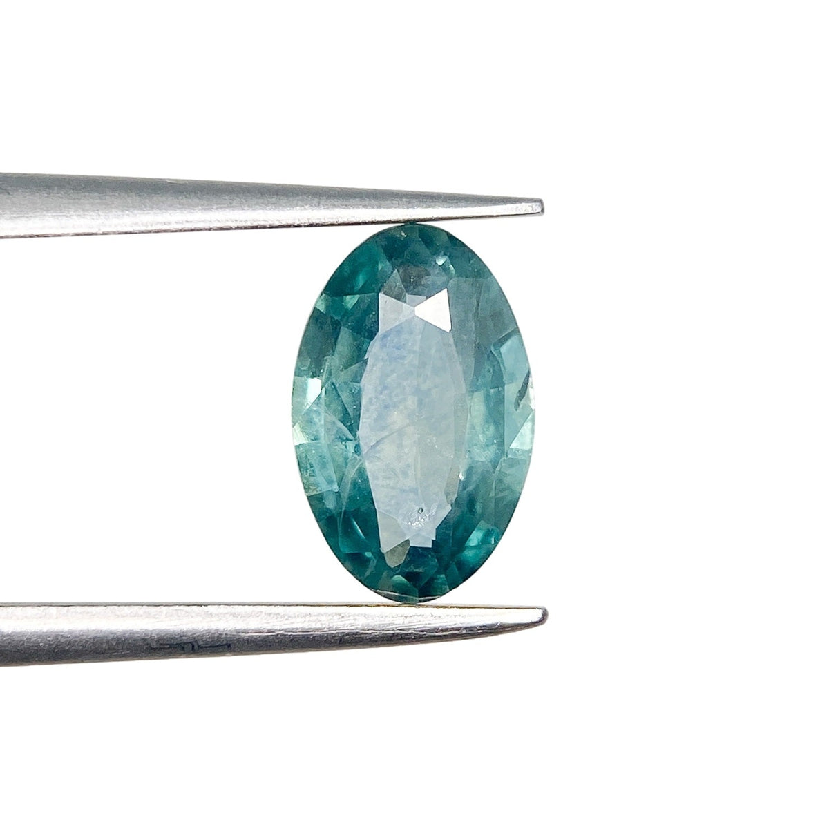1.08ct | Brilliant Cut Moval Shape Blue Montana Sapphire-Modern Rustic Diamond