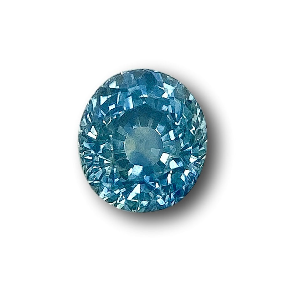 1.08ct | Brilliant Cut Oval Shape Blue Montana Sapphire-Modern Rustic Diamond