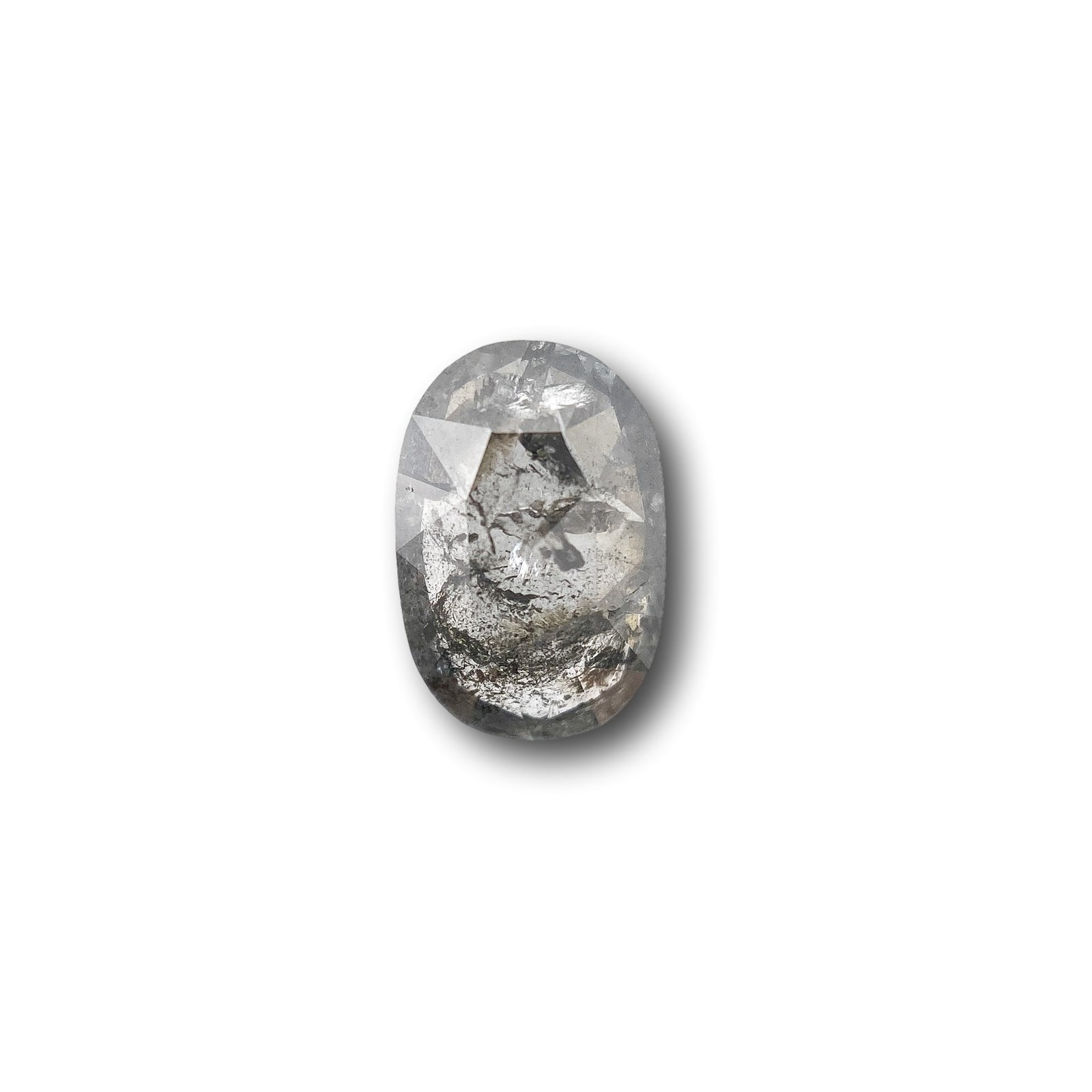 0.95ct | Rustic Oval Shape Rose Cut Diamond - Modern Rustic Diamond
