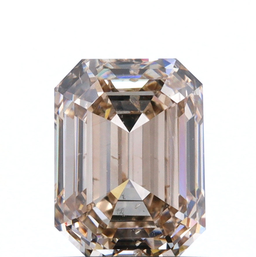 1.00ct | Champagne VS Emerald Shape Step Cut Diamond - Modern Rustic Diamond
