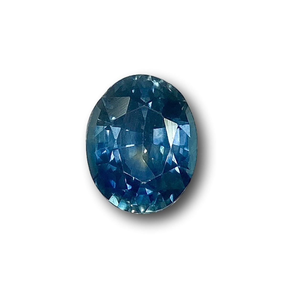 1.09ct | Brilliant Cut Oval Shape Blue Montana Sapphire-Modern Rustic Diamond