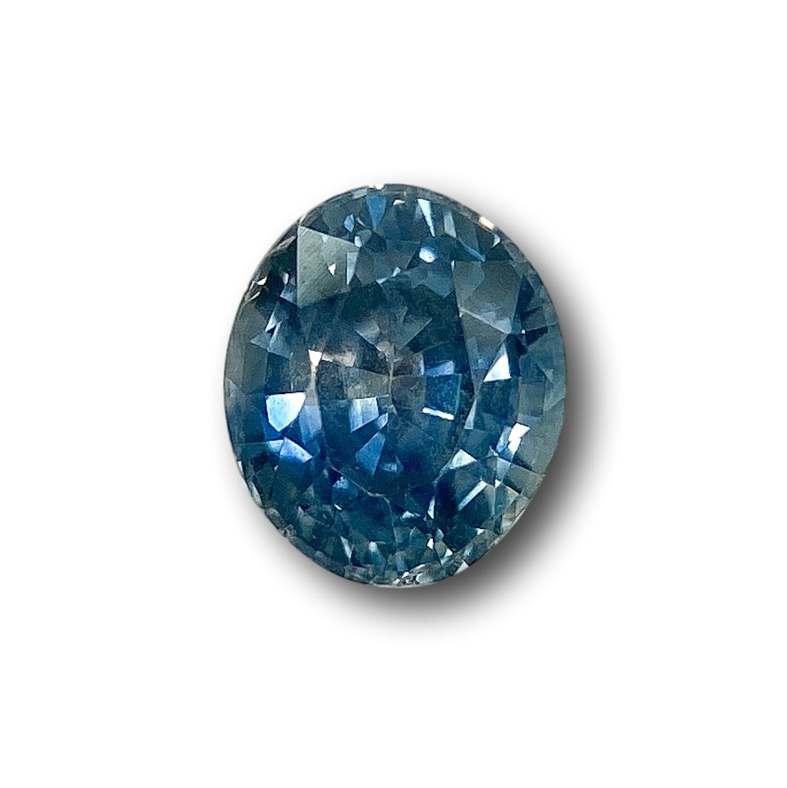 1.09ct | Brilliant Cut Oval Shape Blue Montana Sapphire-Modern Rustic Diamond