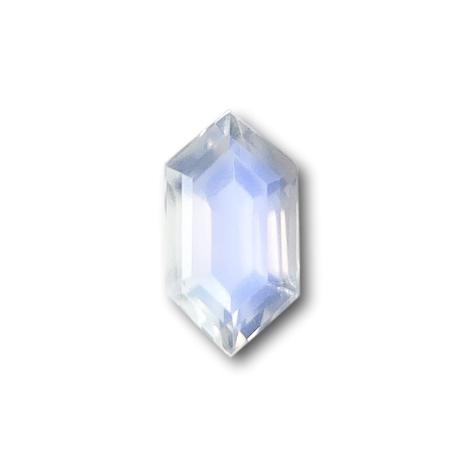 1.09ct | Hexagon Shape Step Cut Moonstone-Modern Rustic Diamond