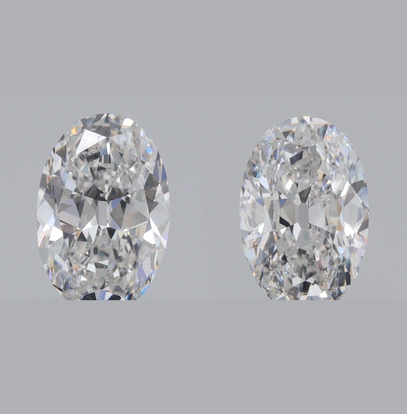 1.02cttw | D-E VVS Oval Shape Old Mine Cut Diamond Matched Pair - Modern Rustic Diamond