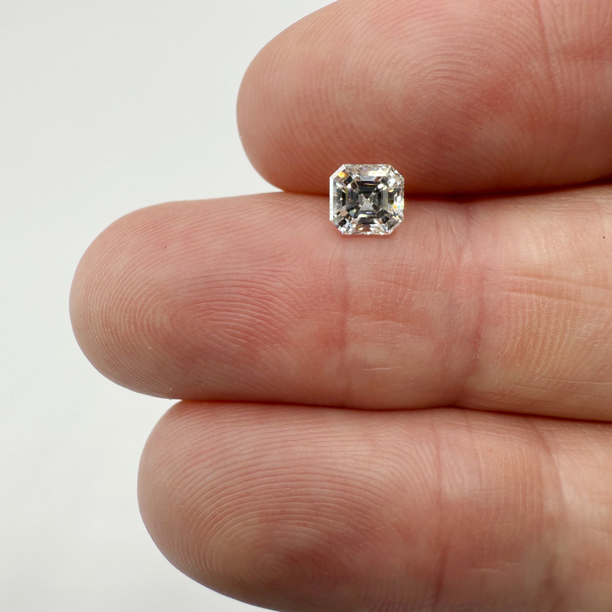 0.71ct | J/VS1 Asscher Shape Step Cut Diamond (GIA) - Modern Rustic Diamond
