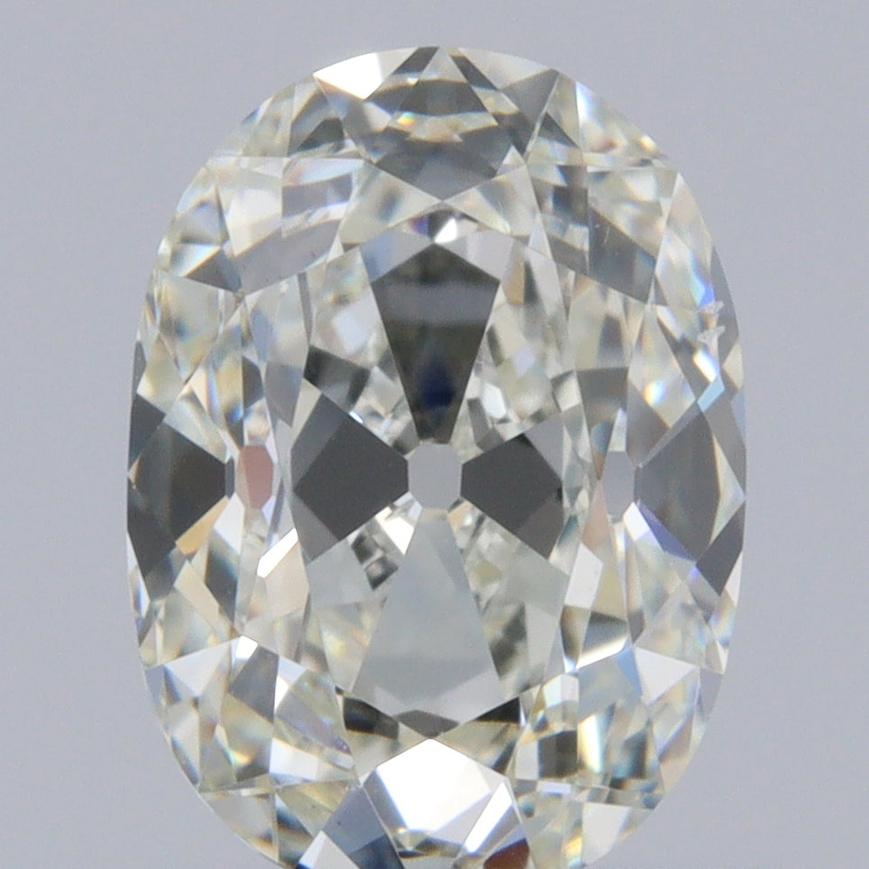0.91ct | J/VS2 Oval Shape Old Mine Cut Diamond (GIA) - Modern Rustic Diamond