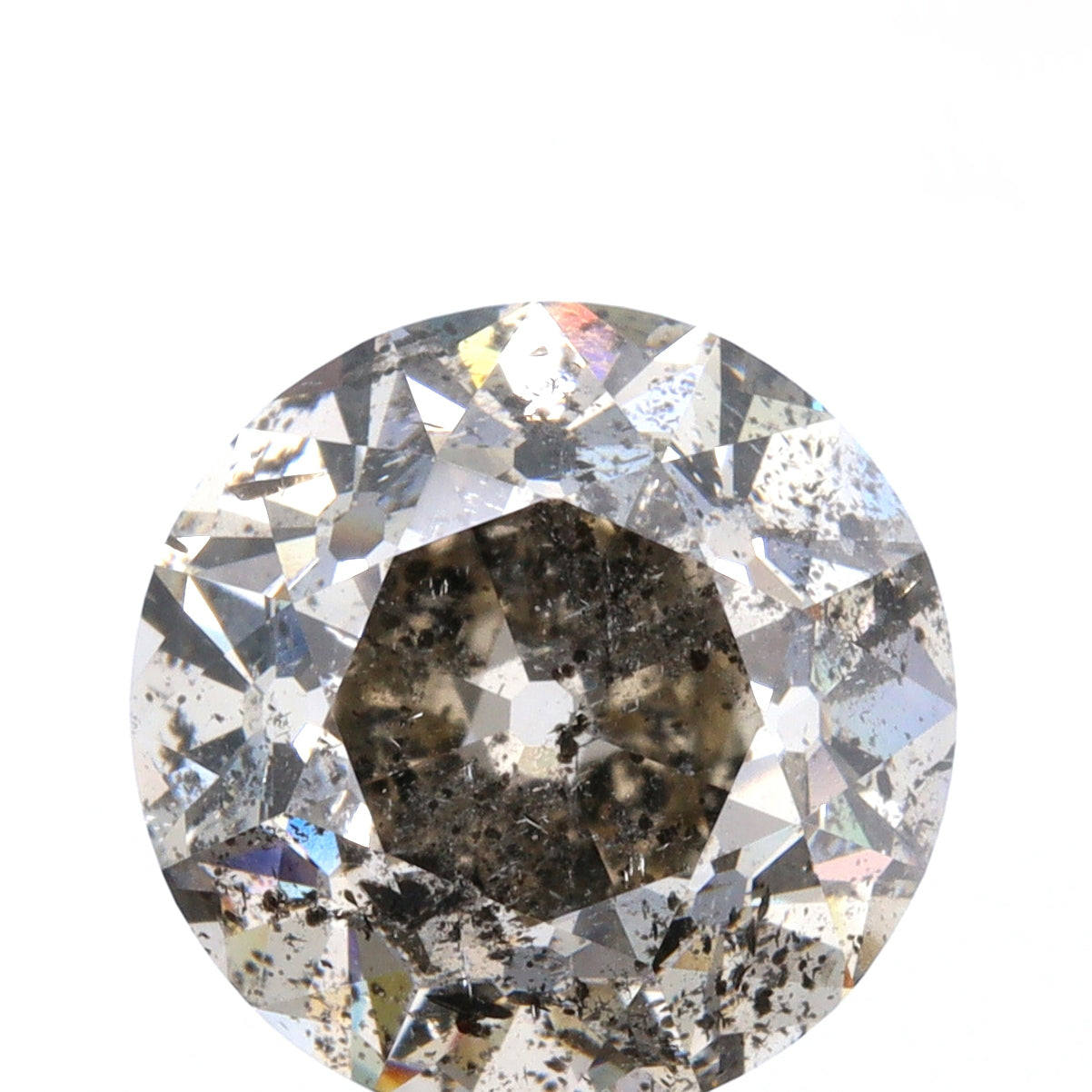 2.50ct | Cognac SI Round Shape Old European Cut Diamond - Modern Rustic Diamond