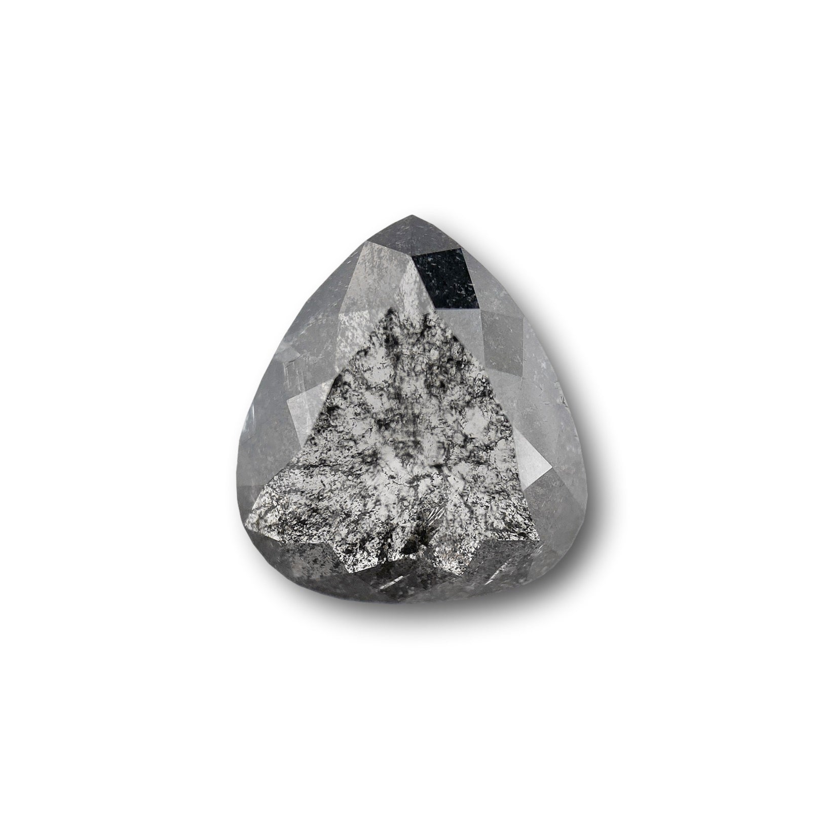 3.24ct | Rustic Pear Shape Rose Cut Diamond - Modern Rustic Diamond