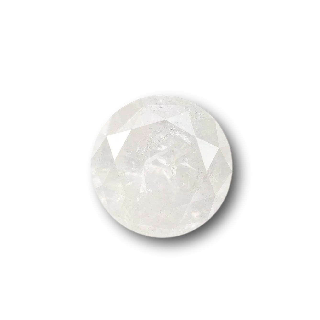 2.32ct | Salt & Pepper Round Shape Brilliant Cut Diamond - Modern Rustic Diamond