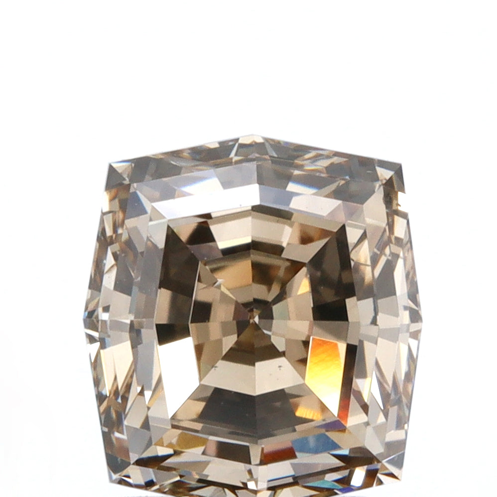 1.51ct | Champagne VVS Octagonal Shape Step Cut Diamond - Modern Rustic Diamond